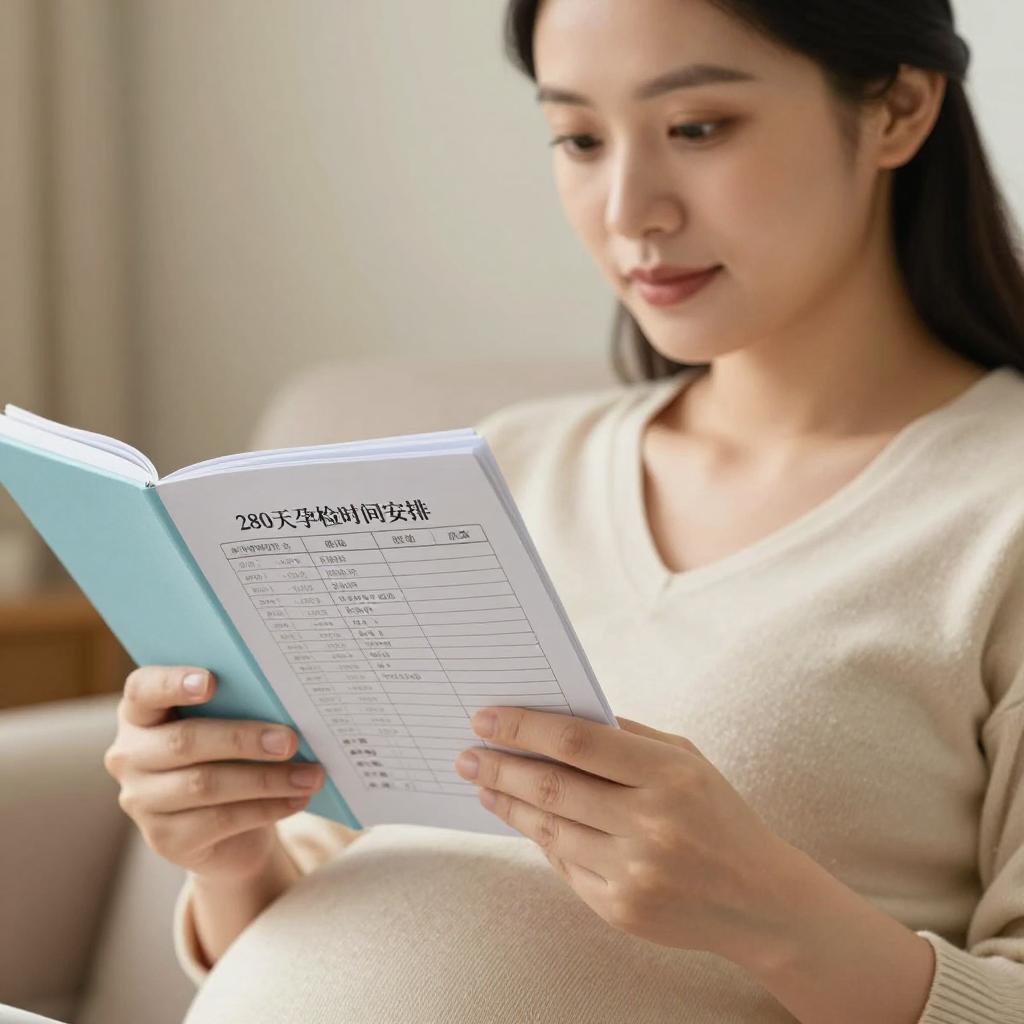 孕期二百八十天孕检时间表第一张图