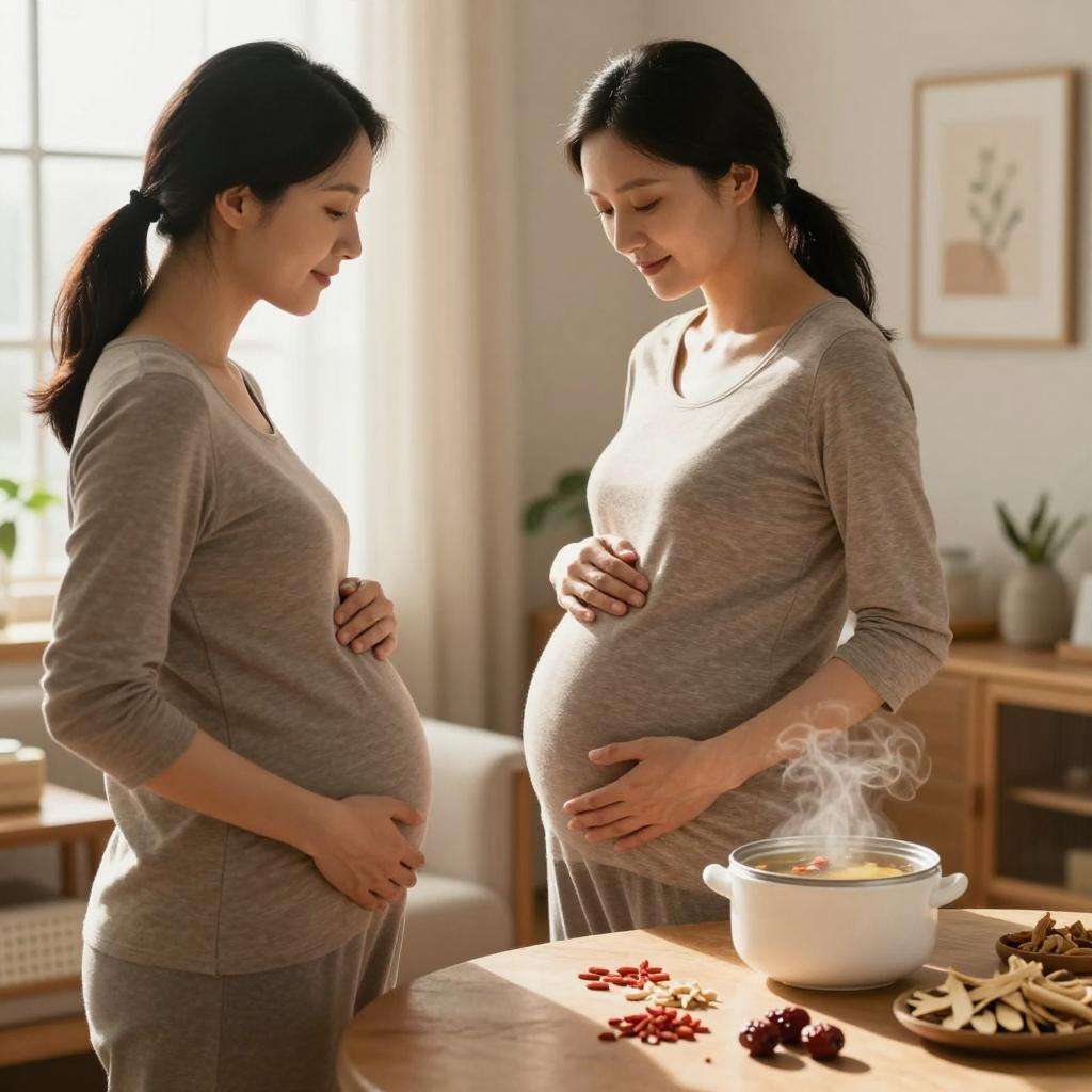 孕妈秋季喝沙参玉竹鸡汤防秋燥第二张图