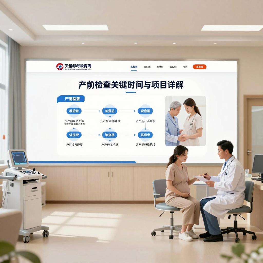产前检查关键时间与项目详解-天维邦考教育网