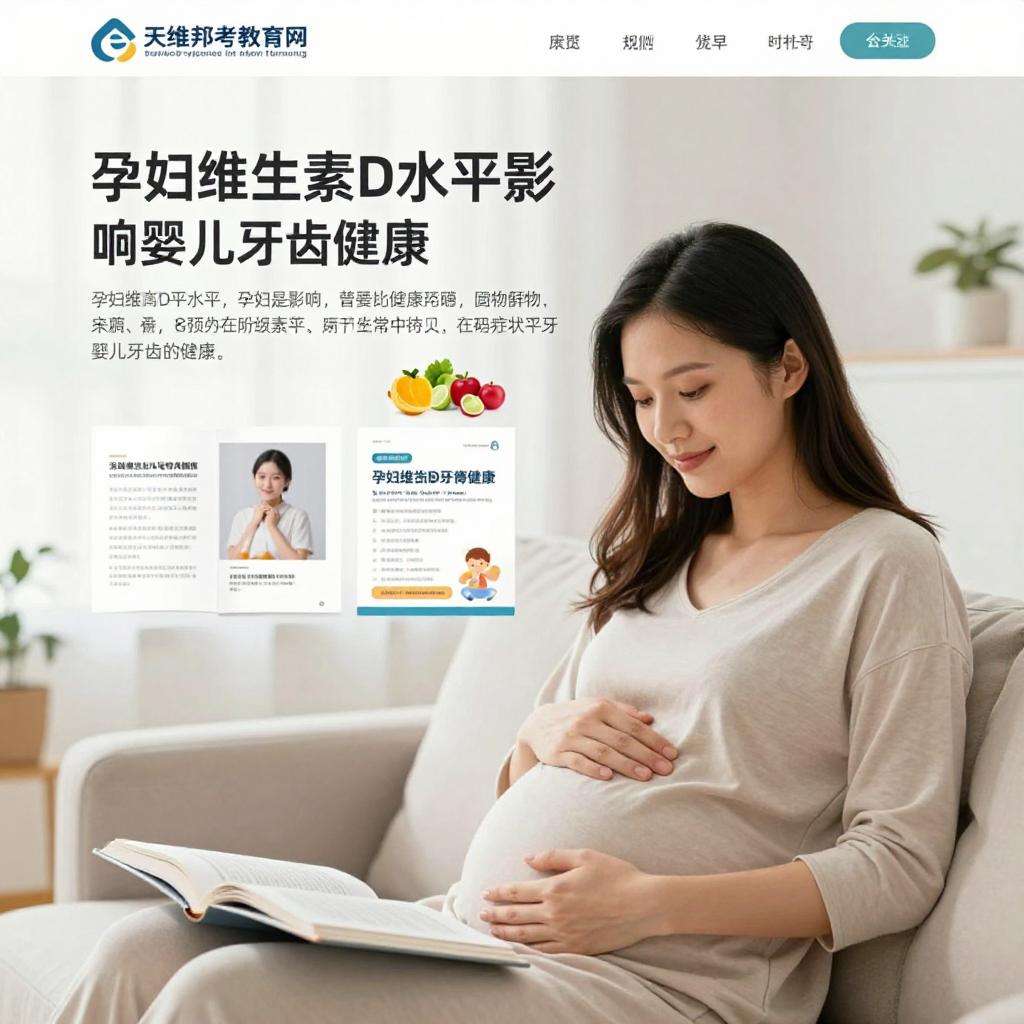 孕妇维生素D水平影响婴儿牙齿健康-天维邦考教育网