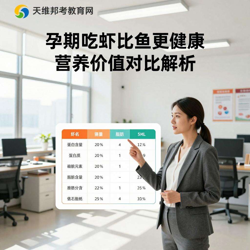 孕期吃虾比鱼更健康，营养价值对比解析-天维邦考教育网