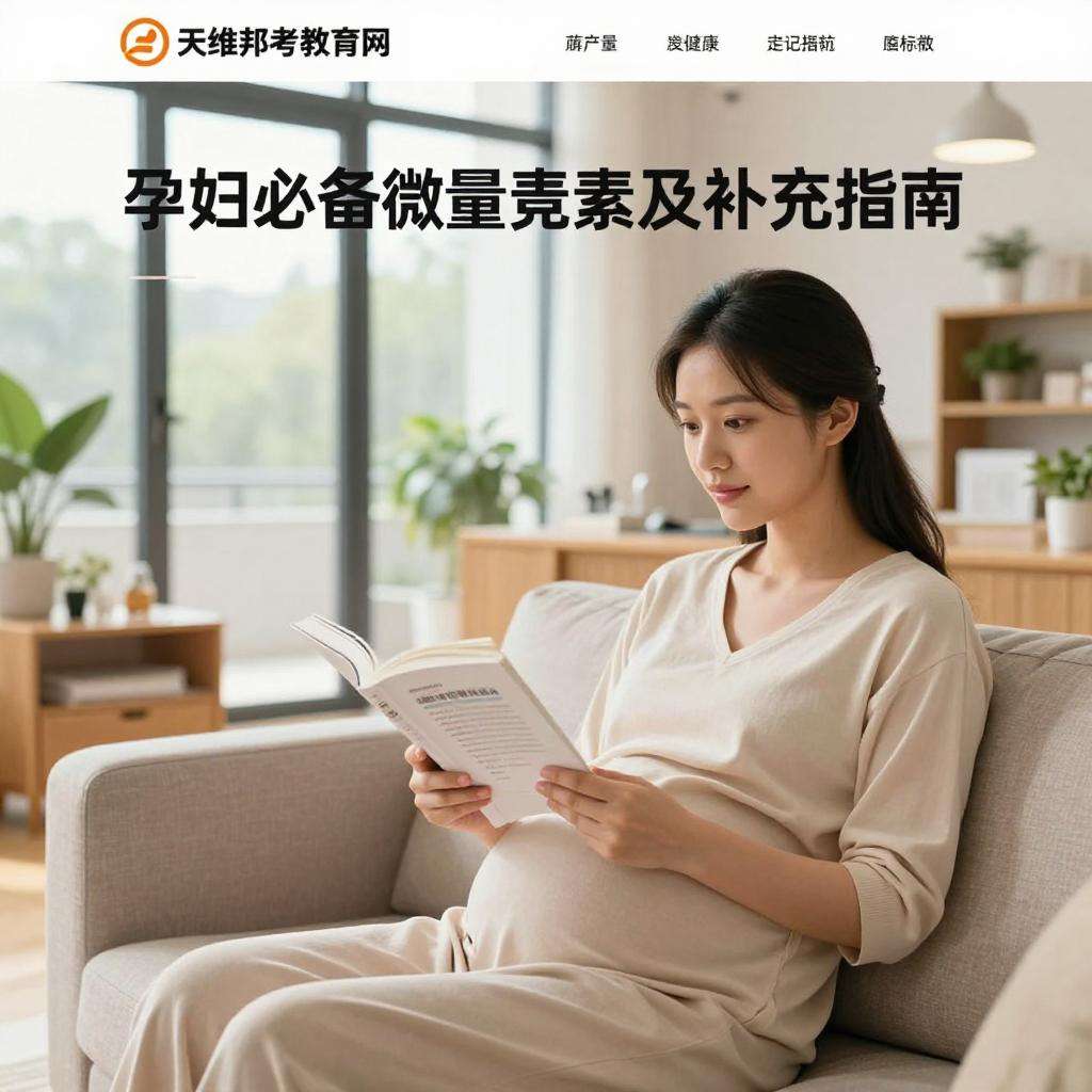 孕妇必备微量元素及补充指南-天维邦考教育网