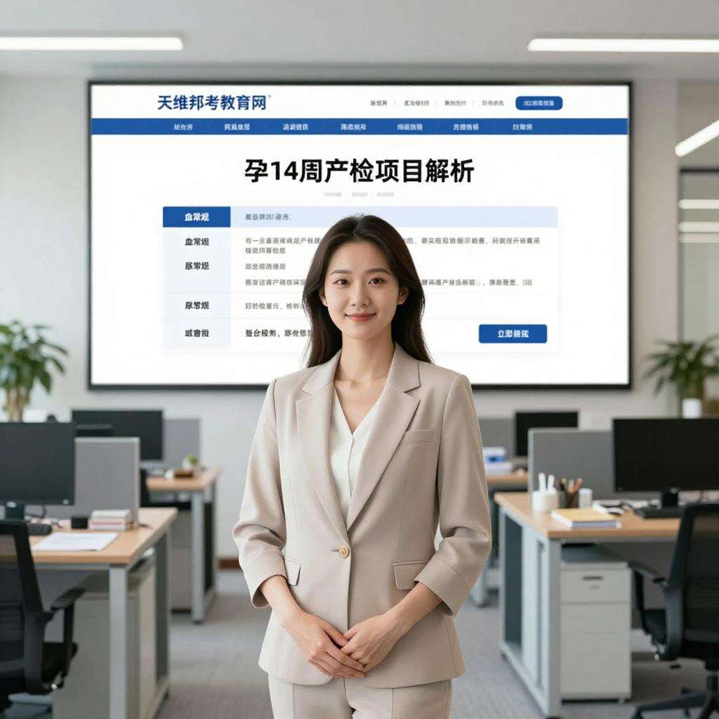 孕14周产检项目解析：血常规、尿常规等必做检查-天维邦考教育网