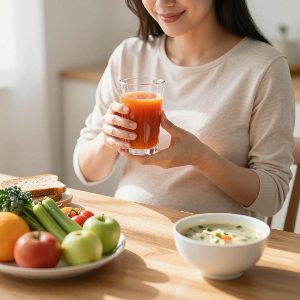 孕妈妈如何给胎儿补充营养？喝果蔬汁营养防孕吐第二张图