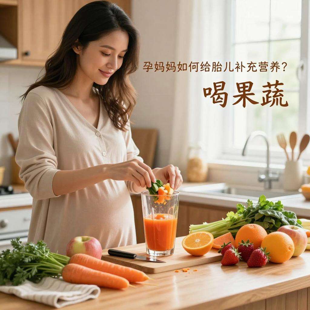孕妈妈如何给胎儿补充营养？喝果蔬汁营养防孕吐