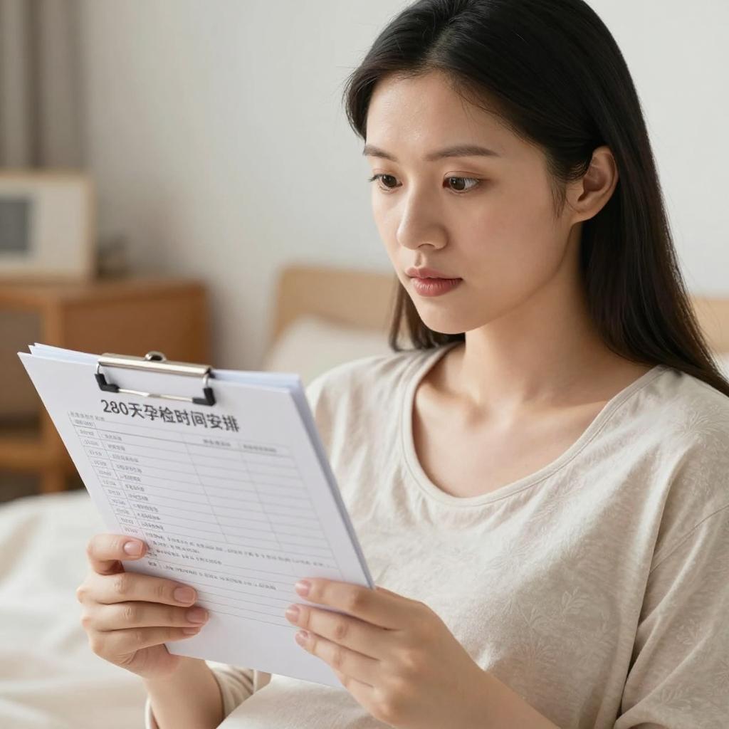 孕期二百八十天孕检时间表第一张图