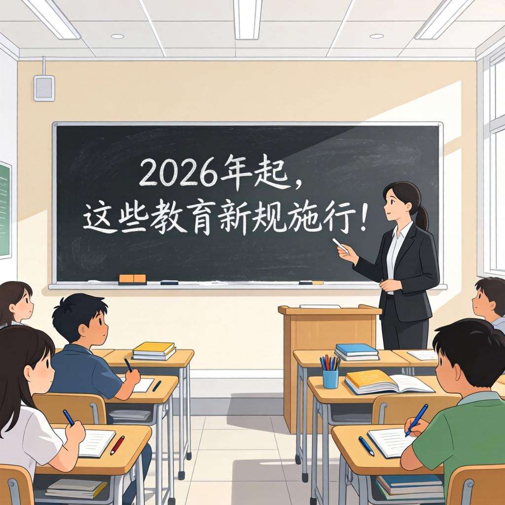 2026年起，这些教育新规施行！